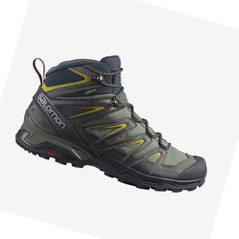 Salomon X ULTRA 3 MID GORE-TEX Erkek Yürüyüş Ayakkabısı Zeytin Yeşili | TR 3577FDN